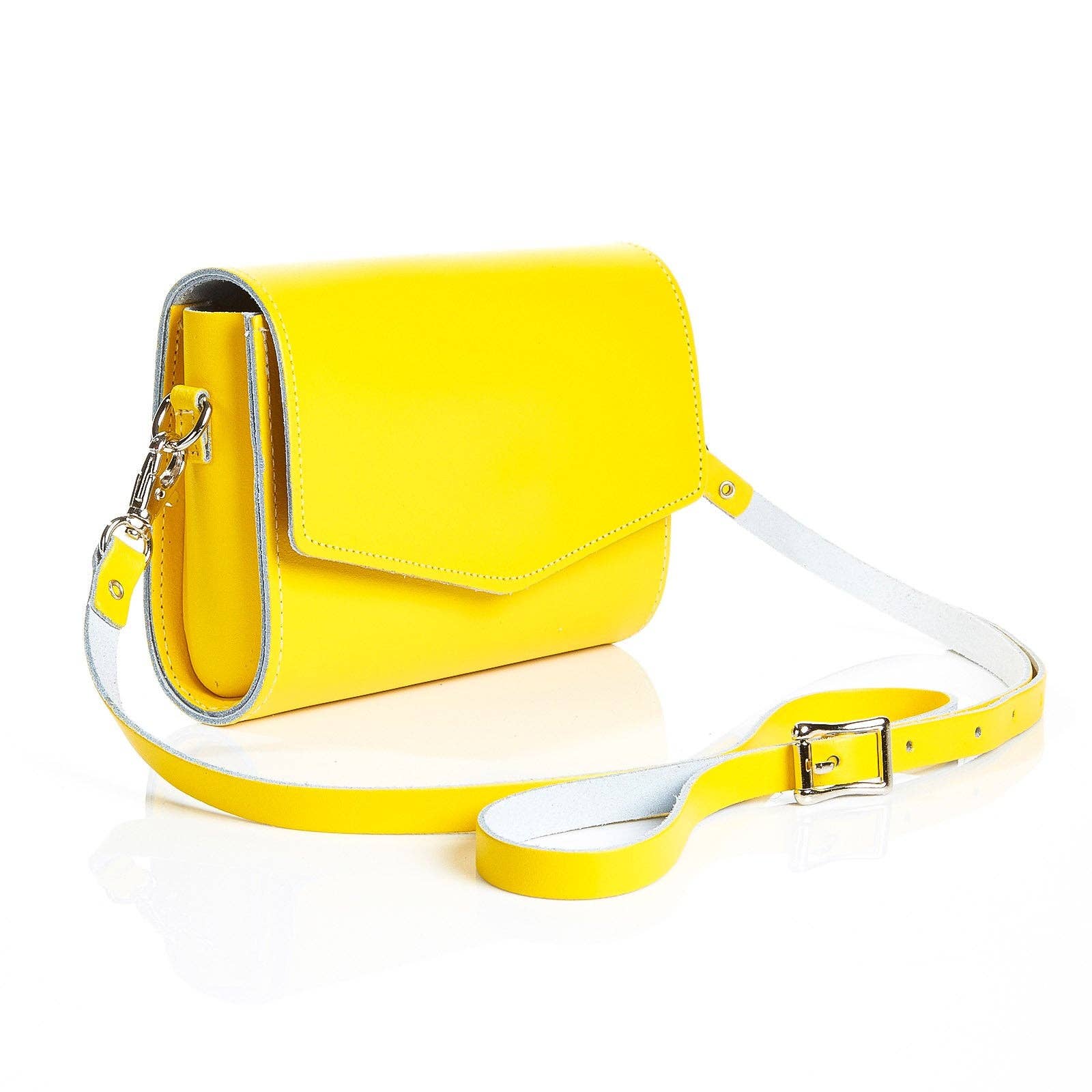 Zatchels – Engroshandel Clutch - Dame – Håndlavet Læder Clutch taske - Pastel Gul1