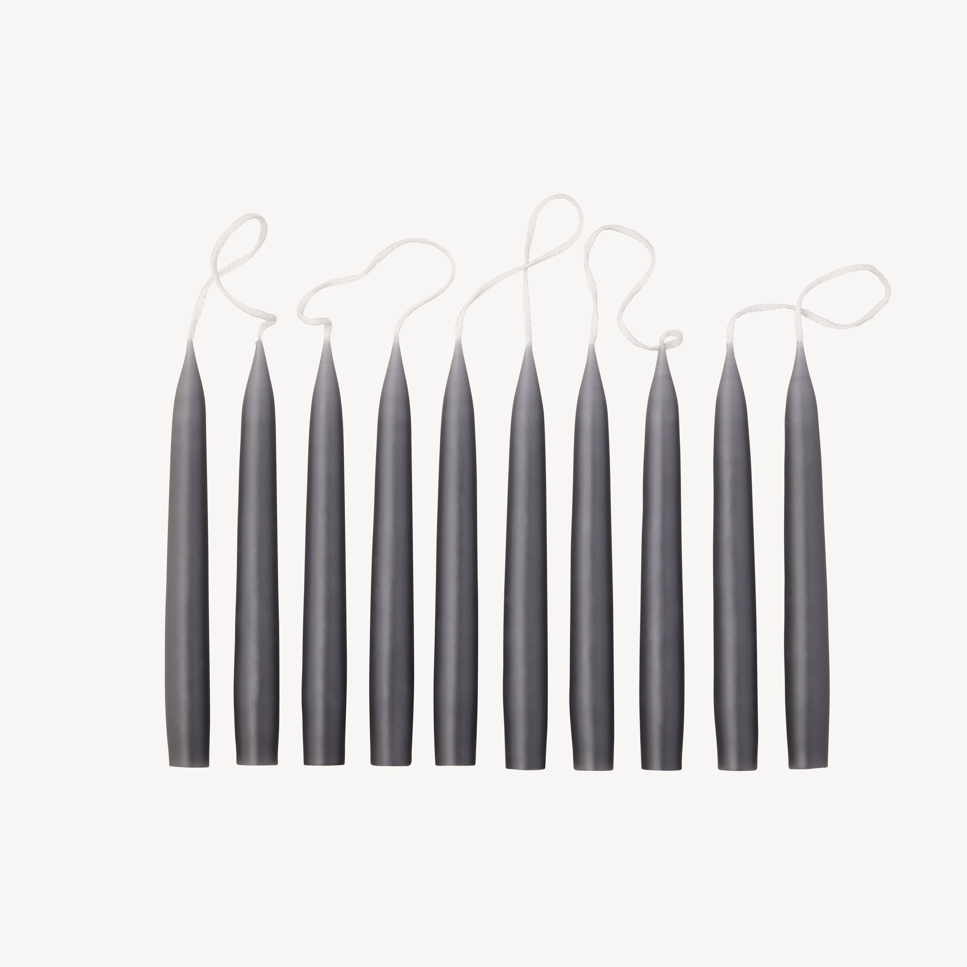 Candle Flair – wholesale Tapered candle/candlestick – Taper Mini - Slate Grey0