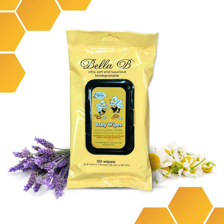 Soothing Baby Diaper Wipes 50ct for wholesale by Bella B