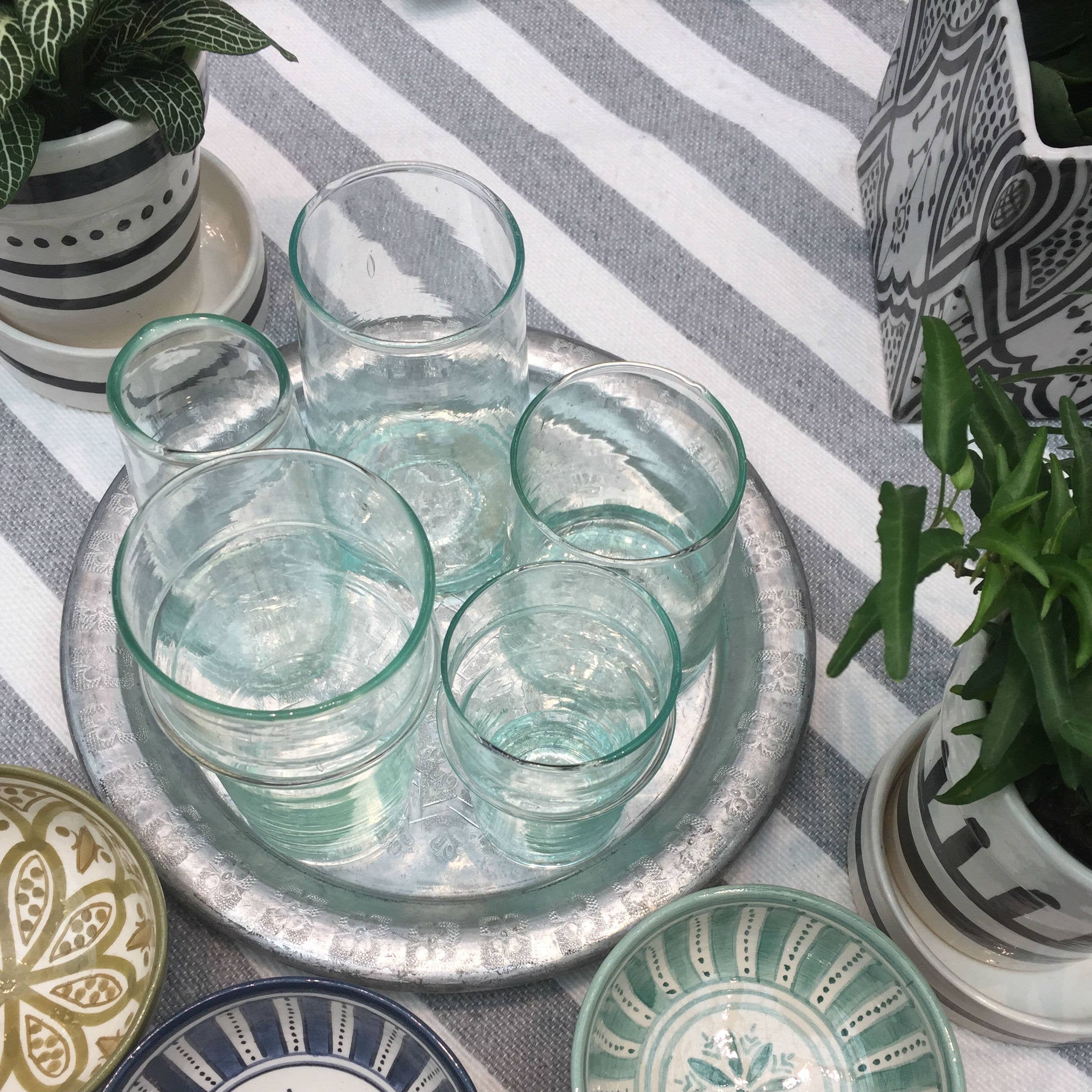 atelierBOEMIA - Wholesale Drinking Glass/Cup - RECYCLED Water Glass  -  Set  of  67