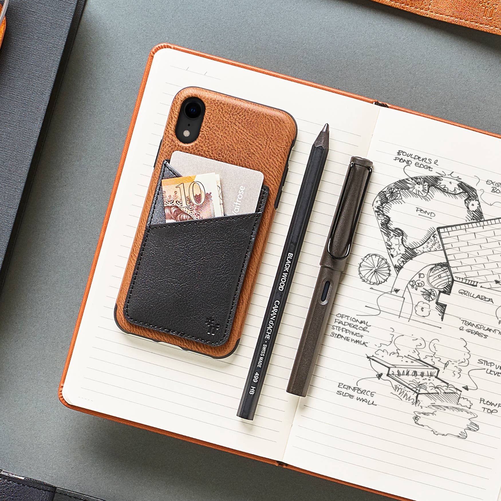 if USA - Wholesale Phone Wallet - Unisex - Bookaroo Phone Pocket7