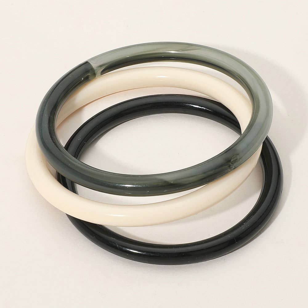 Sensibling Corp. - Venta al por mayor Juegos de joyas - 3PCS - Pulseras de Resina en Capas Múltiples4