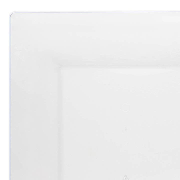 Smarty had a Party - Vendita all'ingrosso Piatti monouso - Piatti Quadrati in Plastica Trasparente da 9,5" - 10 pz