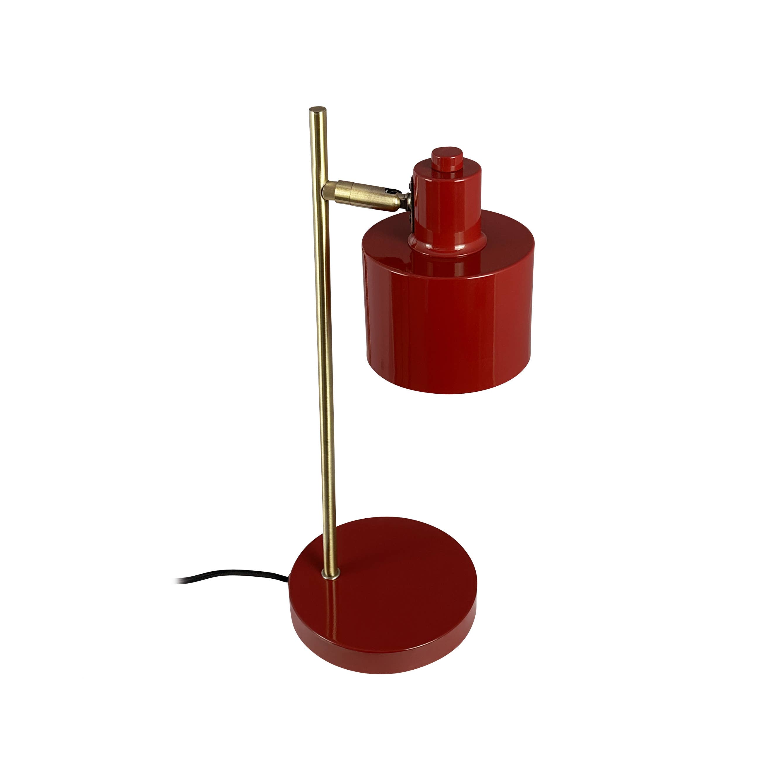 Dyberg Larsen - Wholesale Accent/Desk Lamp - Ocean Dark Red/ Brass Table Lamp2