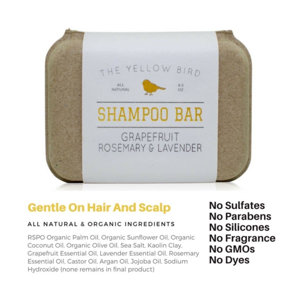 The Yellow Bird - Wholesale Shampoo Puck/Solid Shampoo - Grapefruit Rosemary Lavender Shampoo Bar2