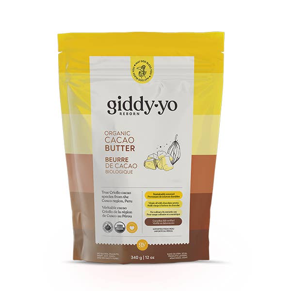 Giddy Yo - Wholesale Chocolate - Cacao Butter, Organic, Ceremonial Grade, Allergen Free