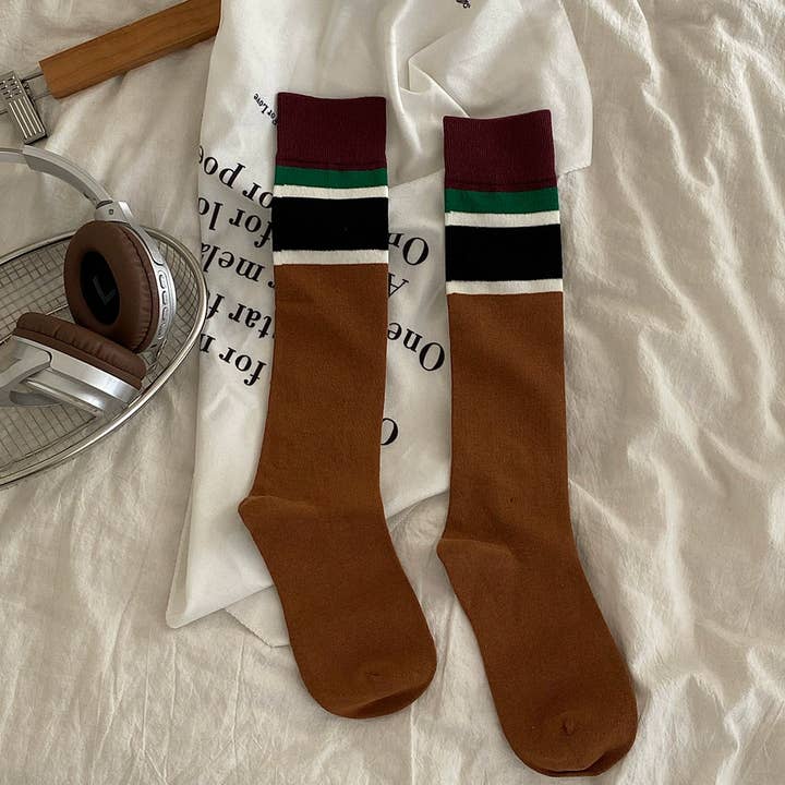 Modern Color Block Socks (JOKU) for wholesale by LoveLina