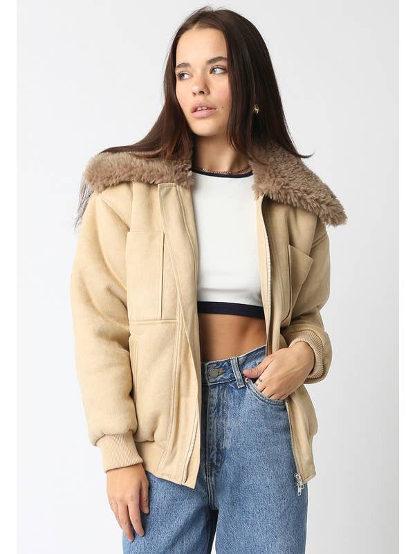 Taupe Molly Jacket for wholesale on Faire