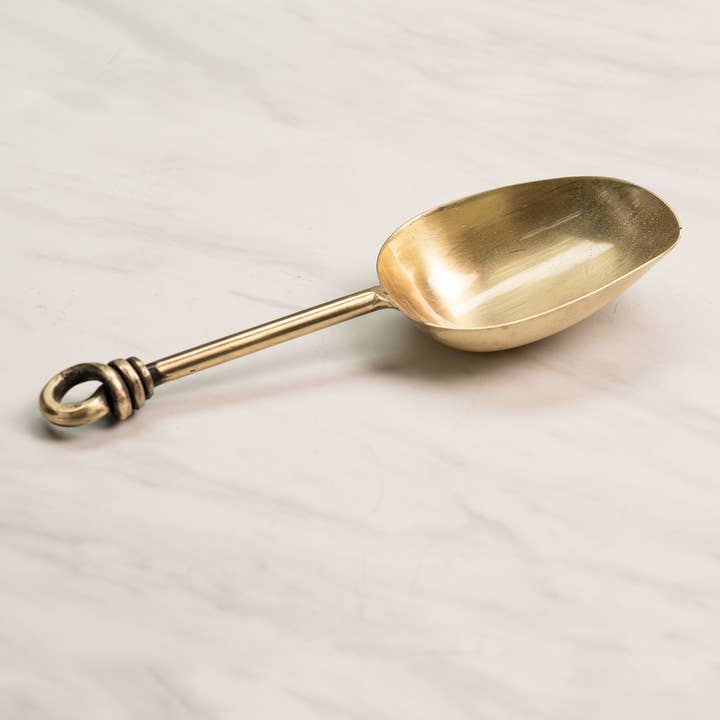 India Handicrafts Inc - Wholesale Ice Cream Scoop - Golden Knot Ice Scoop