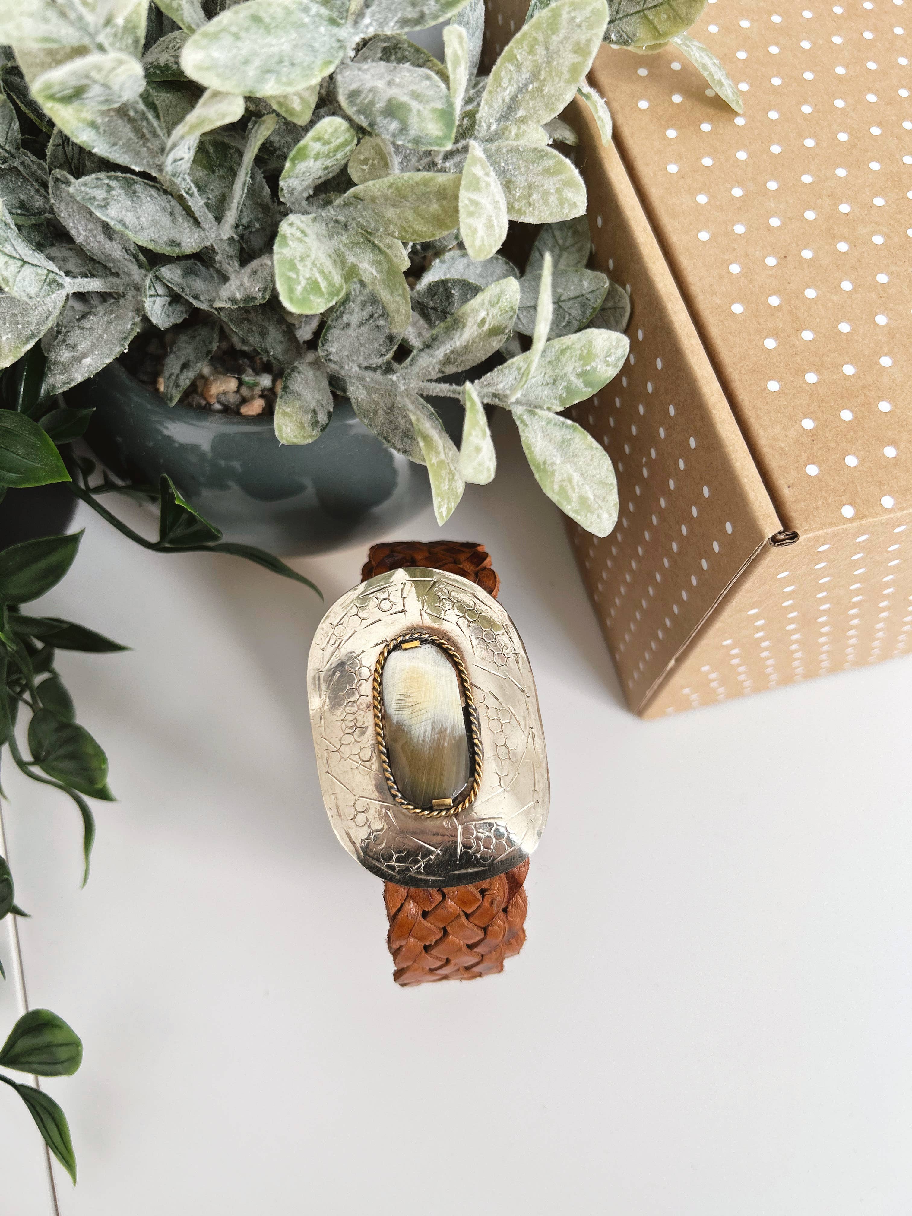 Lula Natura - Wholesale Belt - Women's - MERCURIO NARROW BROWN LEATHER BELT1