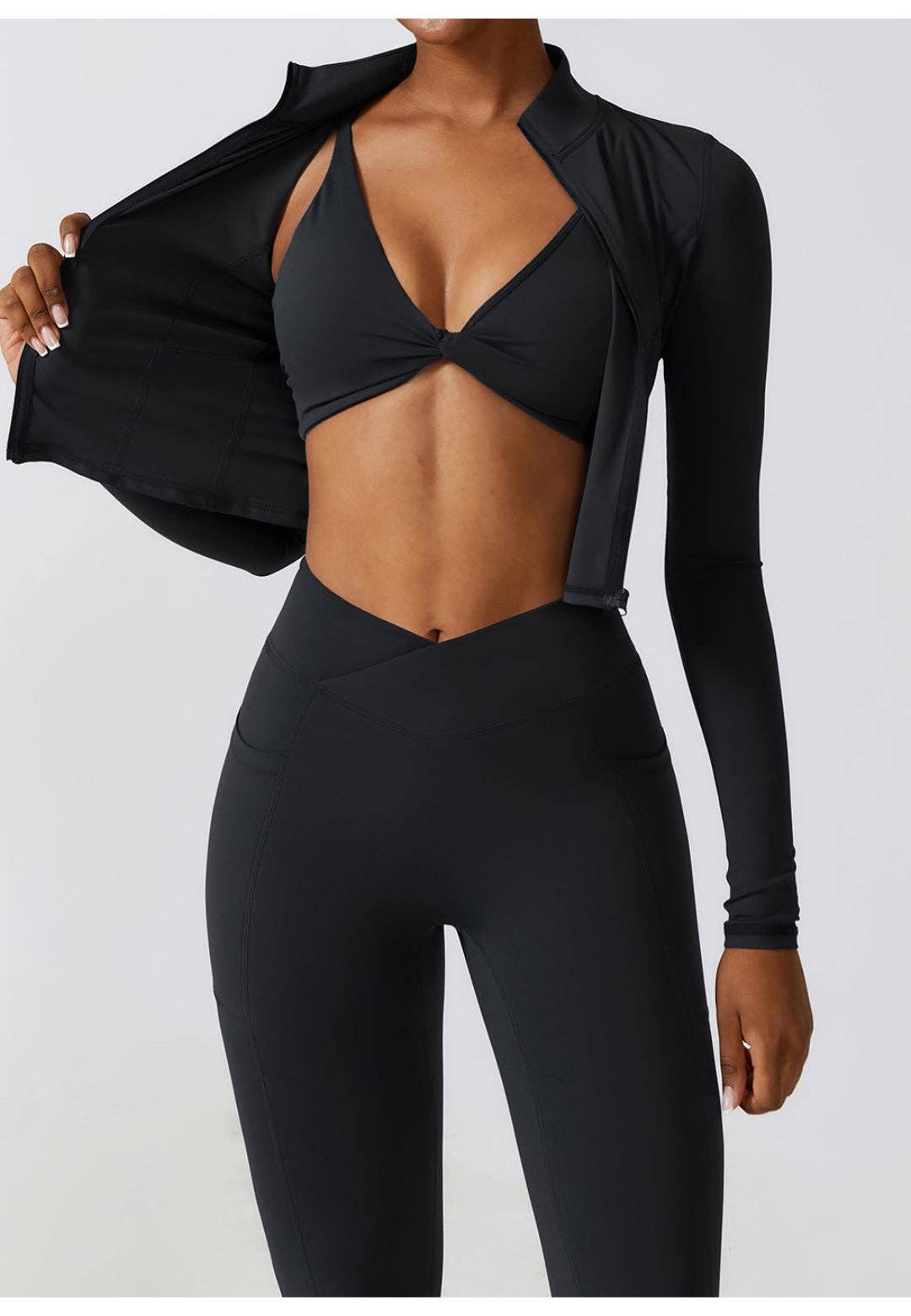 Active by Anna-Kaci - Vente Veste de sport – femme - Veste de sport zippée à col montant11