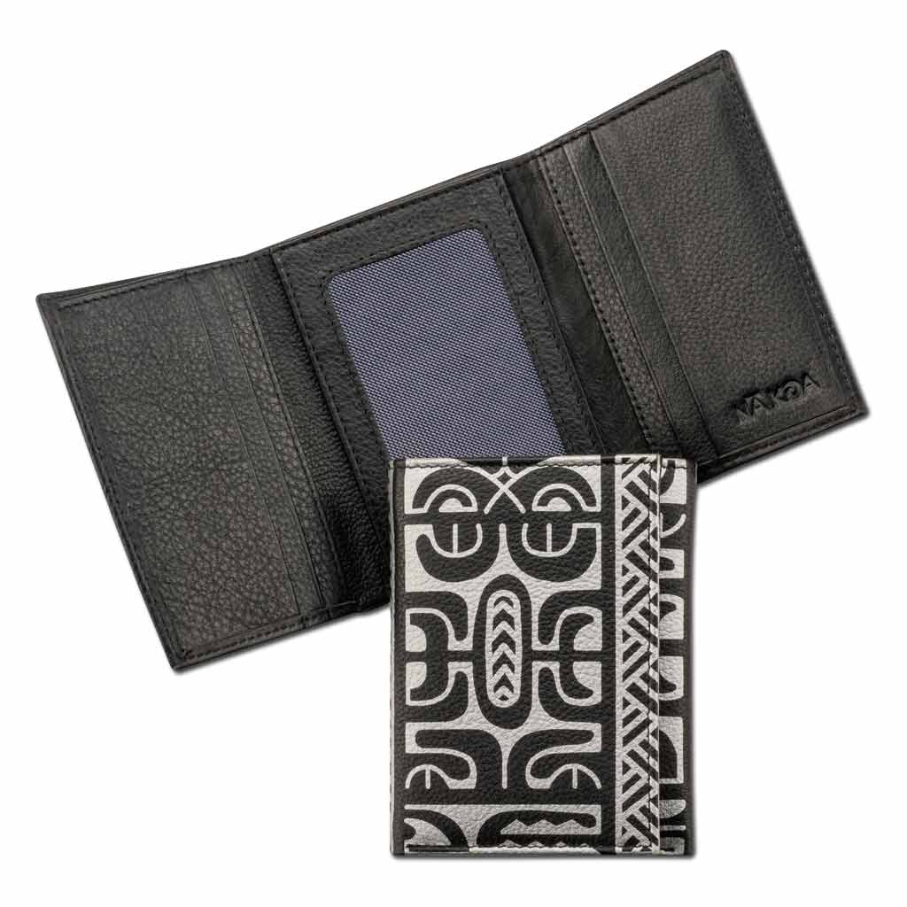 NA KOA - Wholesale Wallet - Men's - SALE French Polynesian tattoo trifold wallet - Art: "Te Atua" by Sulu'ape Pili Mo'o11