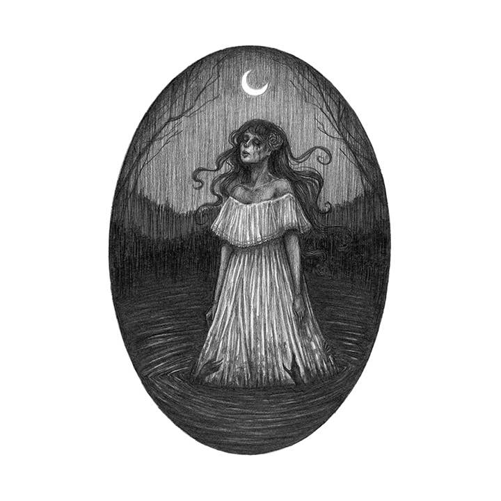 Caitlin McCarthy Art - Wholesale Art Print - La Llorona Fine Art Print - The Weeping Woman Ghost