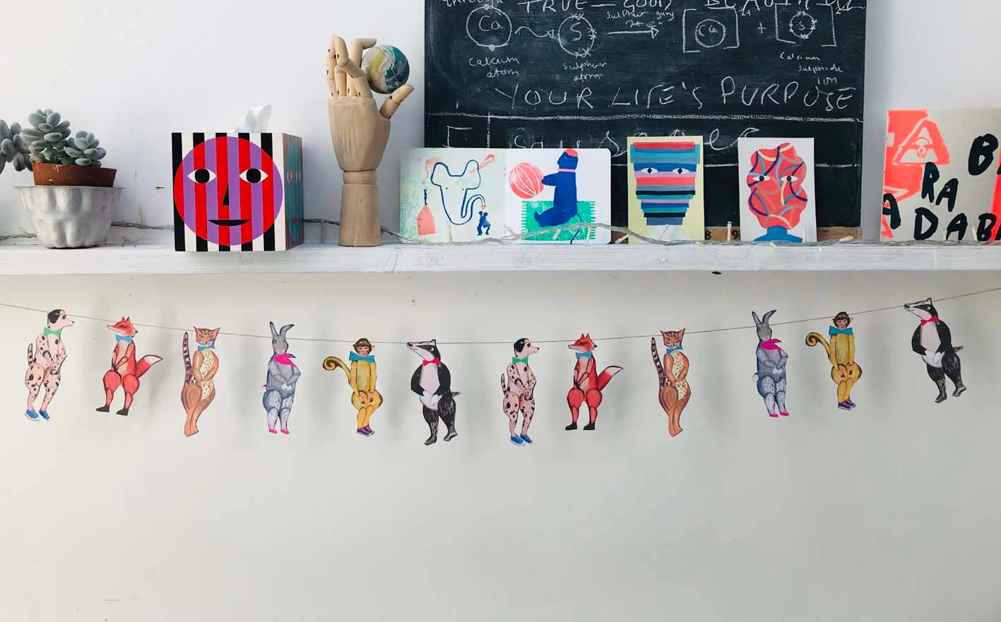 wini-tapp – wholesale Bunting/garland – Small Animal Parade Garland2