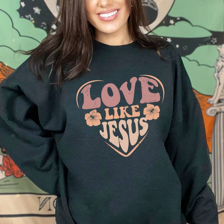 DTF TRANSFER - 3956 Love Like Jesus Distressed for wholesale by dBoldTees & DTF Transfers