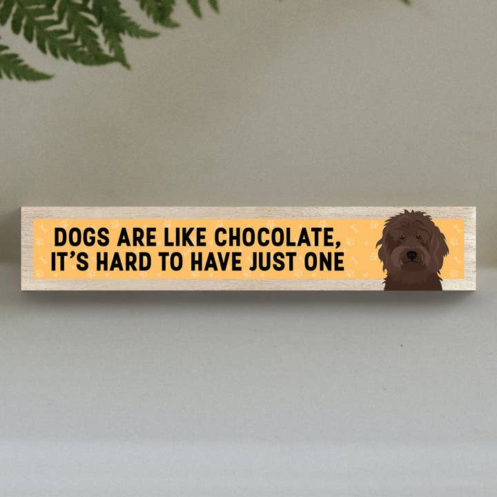 Vivid Squid Wholesale - Wholesale Sign - P6206 - Brown Cockapoo Like Chocolate Hard To Have One Katie
