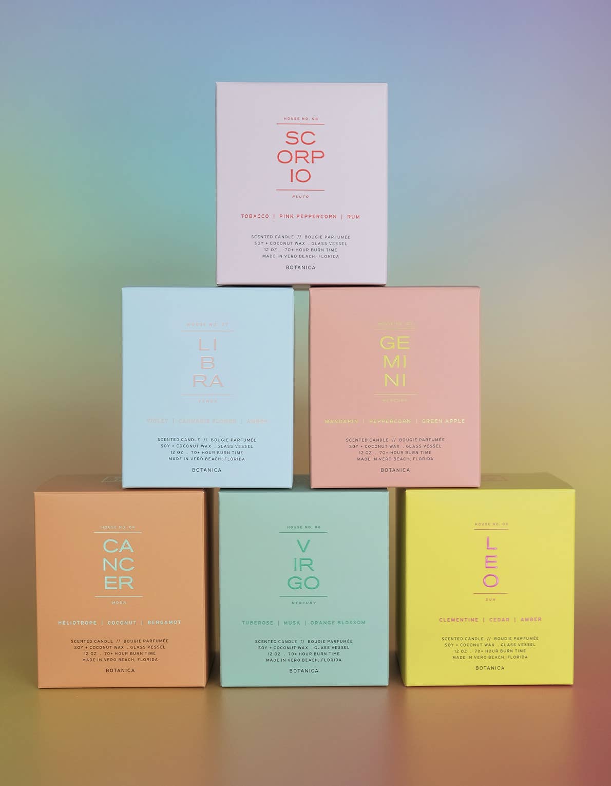 BOTANICA - Wholesale Jar/Filled Candle - Zodiac: Gemini Candle | 12oz.3