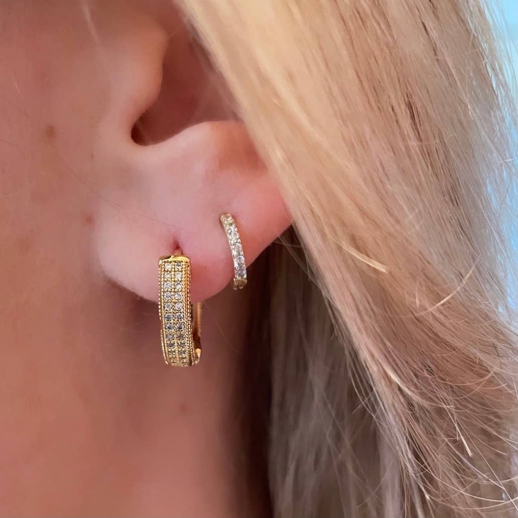 Nikki Smith Designs - Wholesale Hoop Earrings - Winona Pave Hoops3