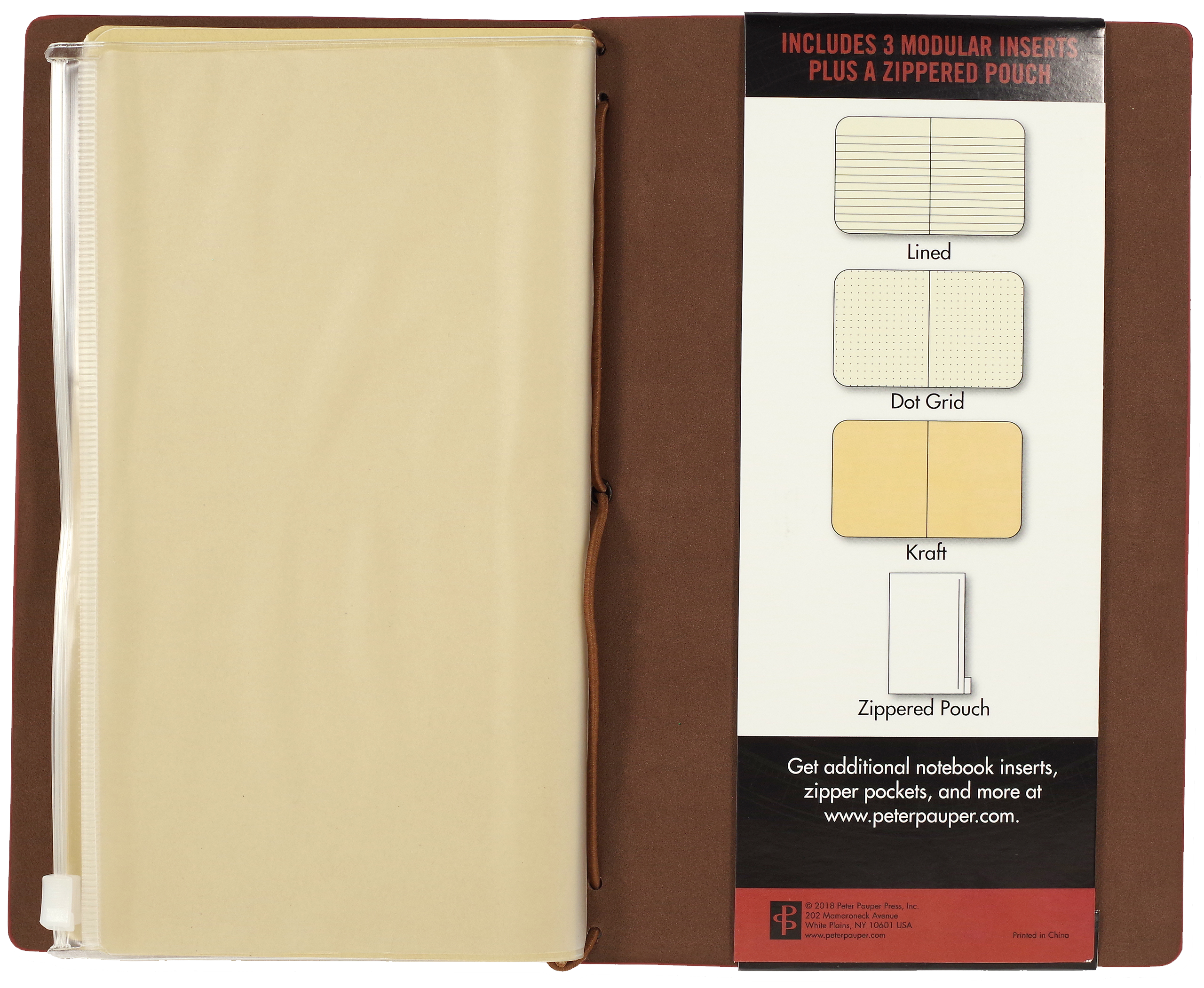 Peter Pauper Press - Wholesale Journal/Diary - Burgundy Voyager Notebook1