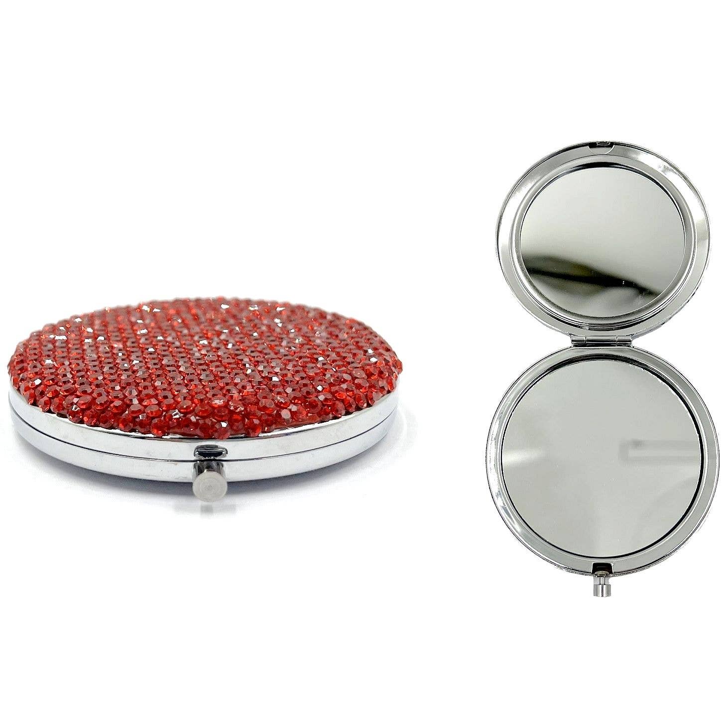Diacly - Wholesale Compact Mirror - Dazzling Rhinestone Case Makeup Handheld Mirror4