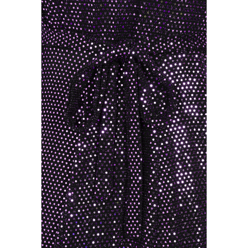 Lady V London – wholesale Dress – Women's – Lyra Dress - Purple Disco Ball Sparkle3