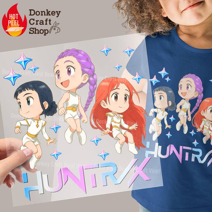 Kpop Demon Hunters Tiger DTF Transfers, Ready to press for wholesale by Donkey Craft