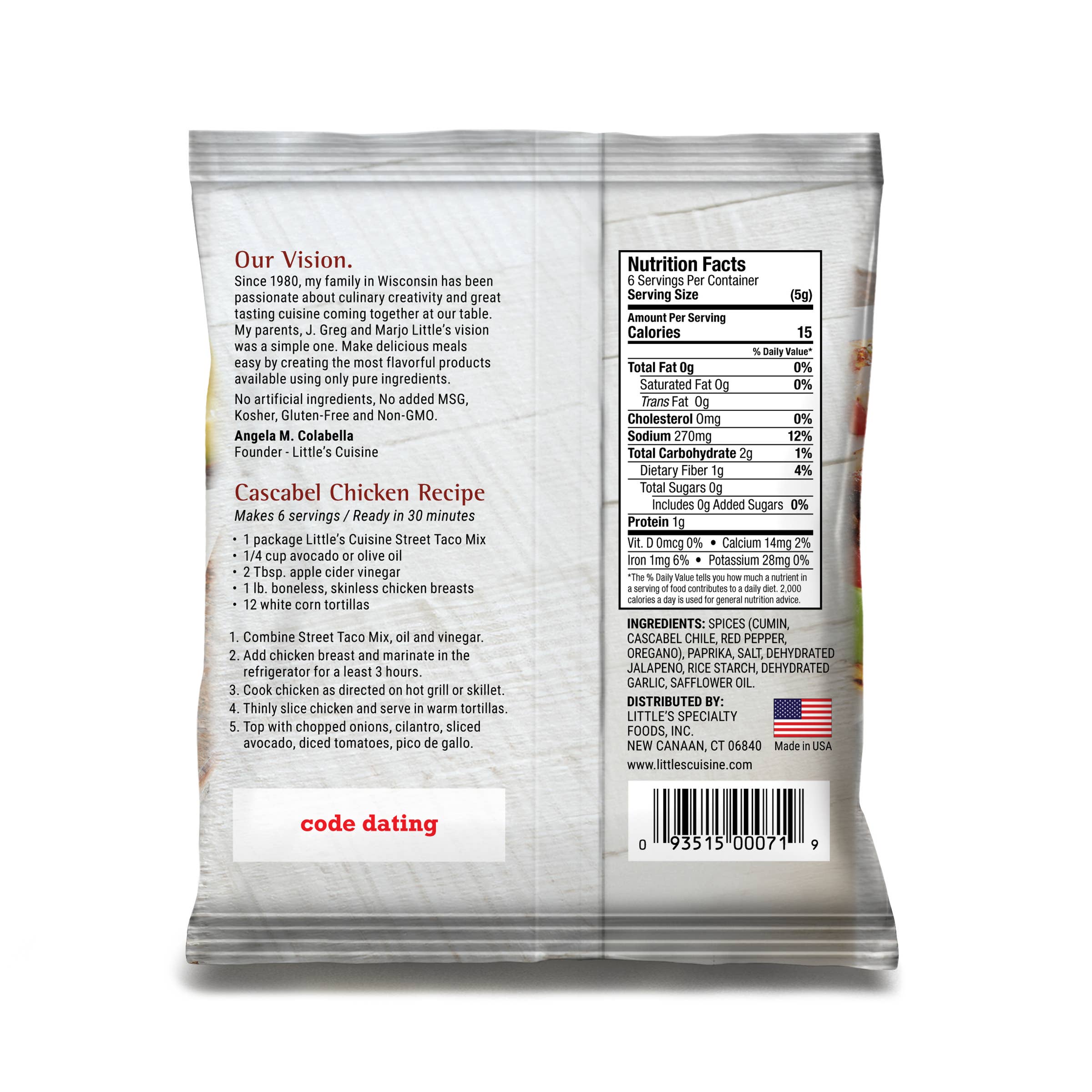 Little's Cuisine - Wholesale Retailer Display - Food & Drink - Filled Street Taco Shipper4