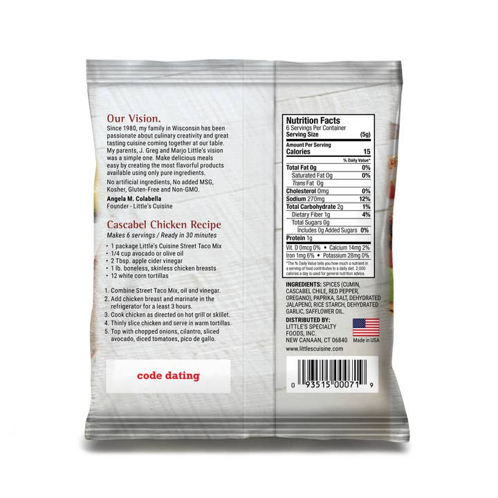 Little's Cuisine - Wholesale Retailer Display - Food & Drink - Filled Street Taco Shipper4