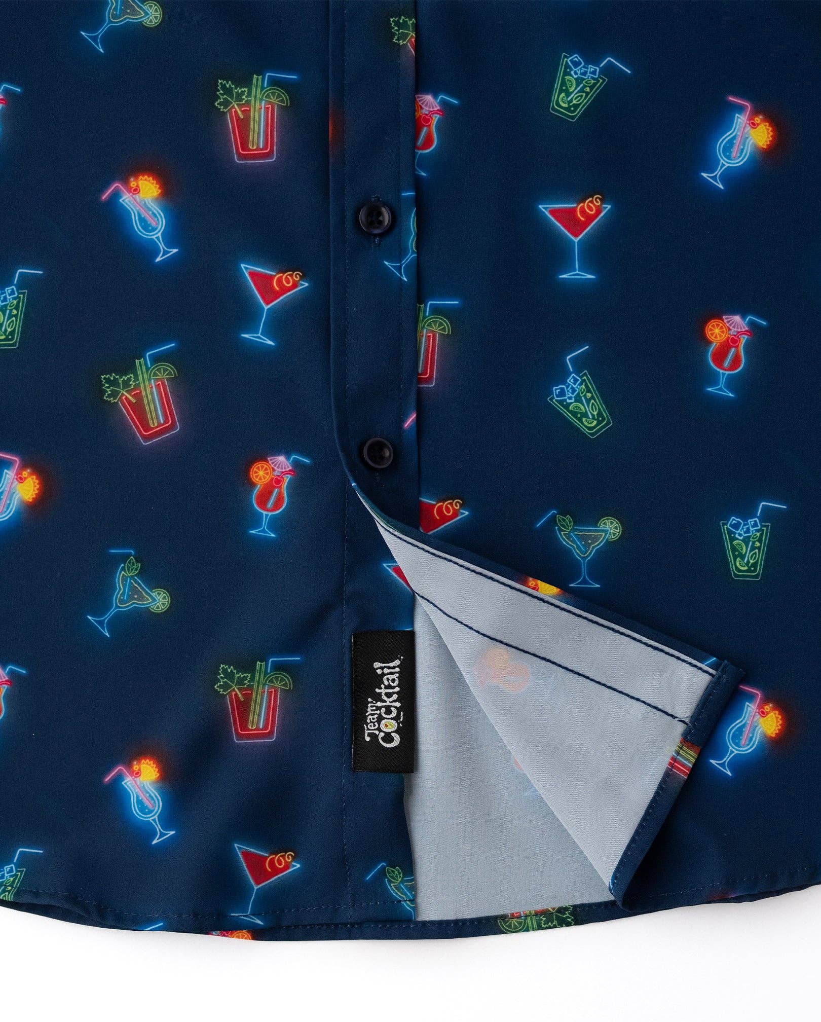 Team Cocktail - Wholesale Button Down Shirt - Unisex - Neon Cocktails Unisex Button Up Shirt4