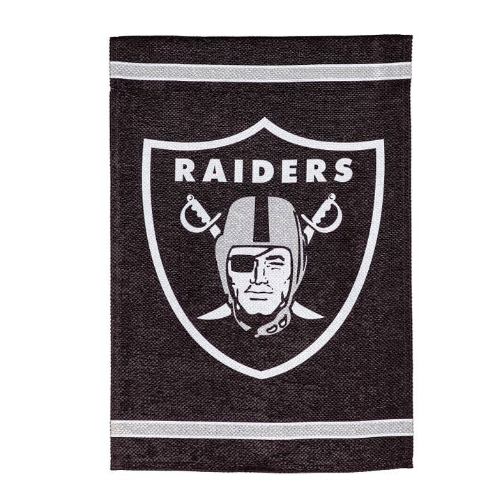 Embossed Suede Flag, House Size, Las Vegas Raiders for wholesale by Evergreen Enterprises