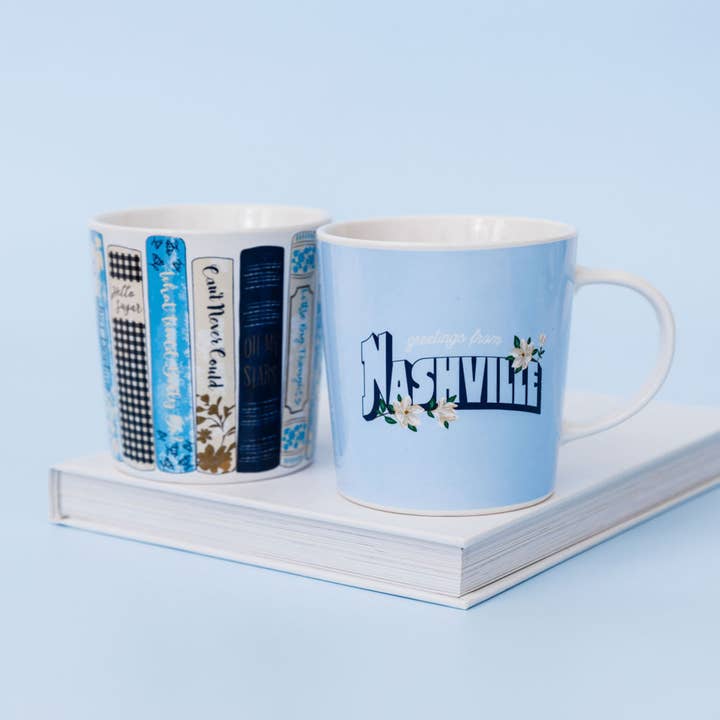 Draper James by Lifeguard Press - Wholesale Coffee Mug - Ceramic Mug, Book Stack