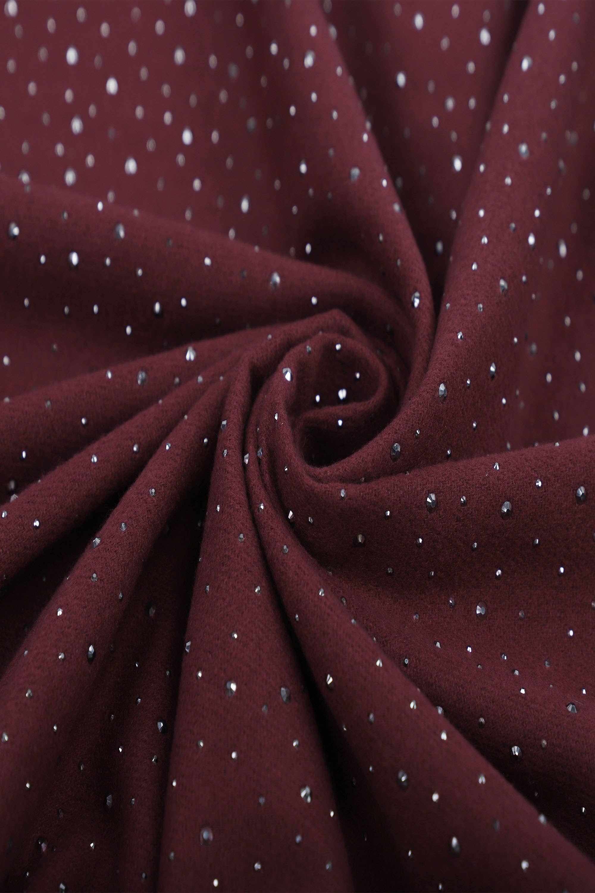 PHANIE MODE - Wholesale Scarf - Women's - E-09300 Scarf with rhinestones and fringes10