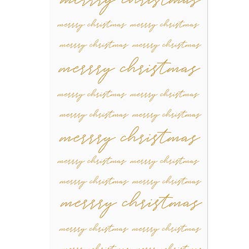 Pulp X Guest Napkin Set Of 21 Merry Christmas Gold for wholesale by Pulp
