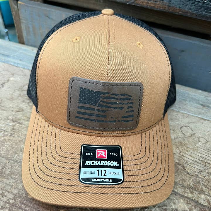 Designed To Flaunt - Vente Casquette trucker – homme - Casquette Trucker Richardson 112 Buck Homme Drapeau Américain42