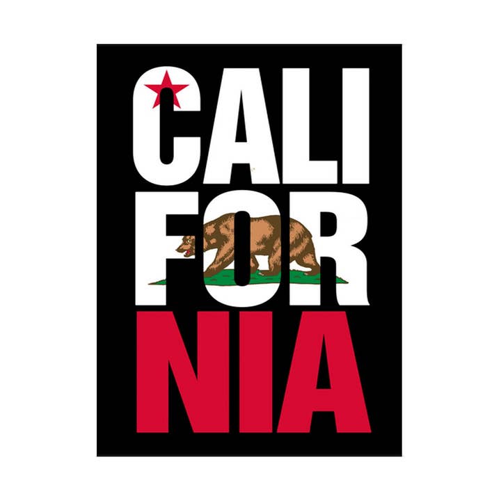 Magneet „CALI-FOR-NIA Bear” voor wholesale door Bronze Baboon