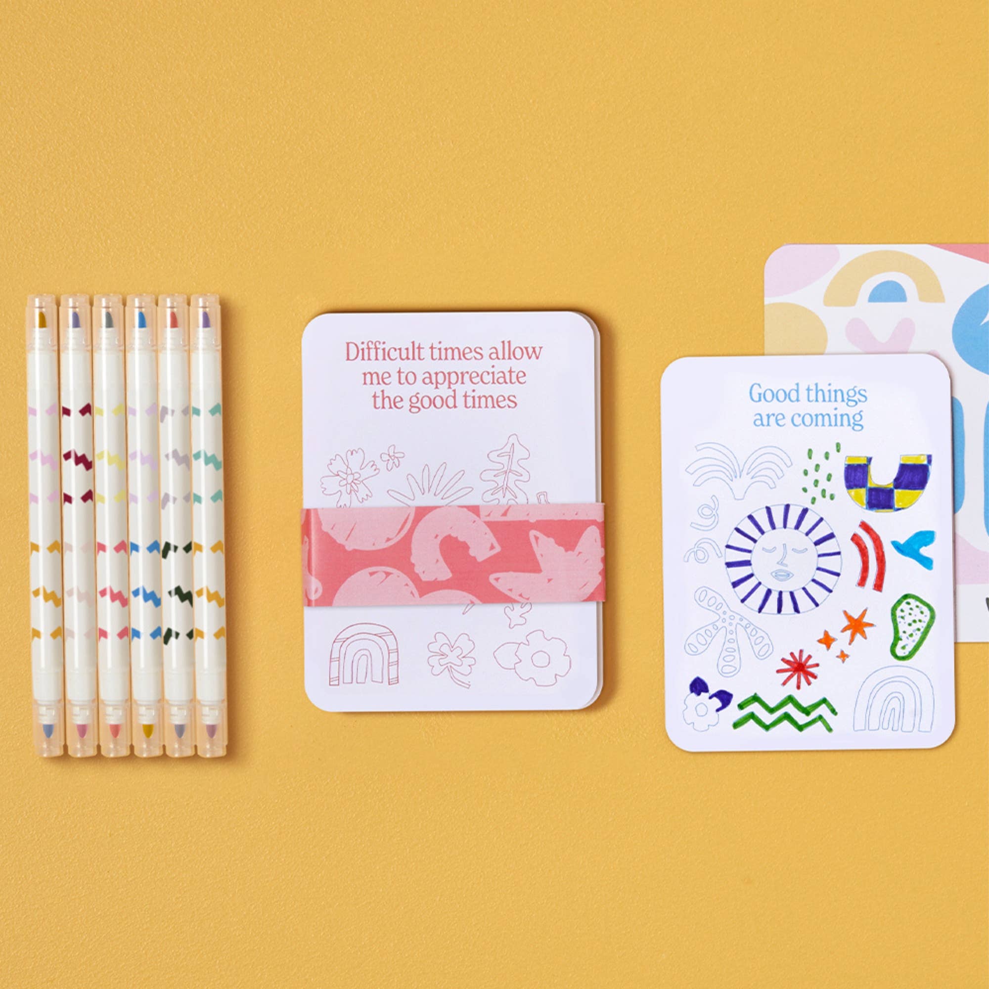 Journey Of Something AU & EU - Wholesale Stationery/notecard set - Colour Your Own Affirmation Cards 5