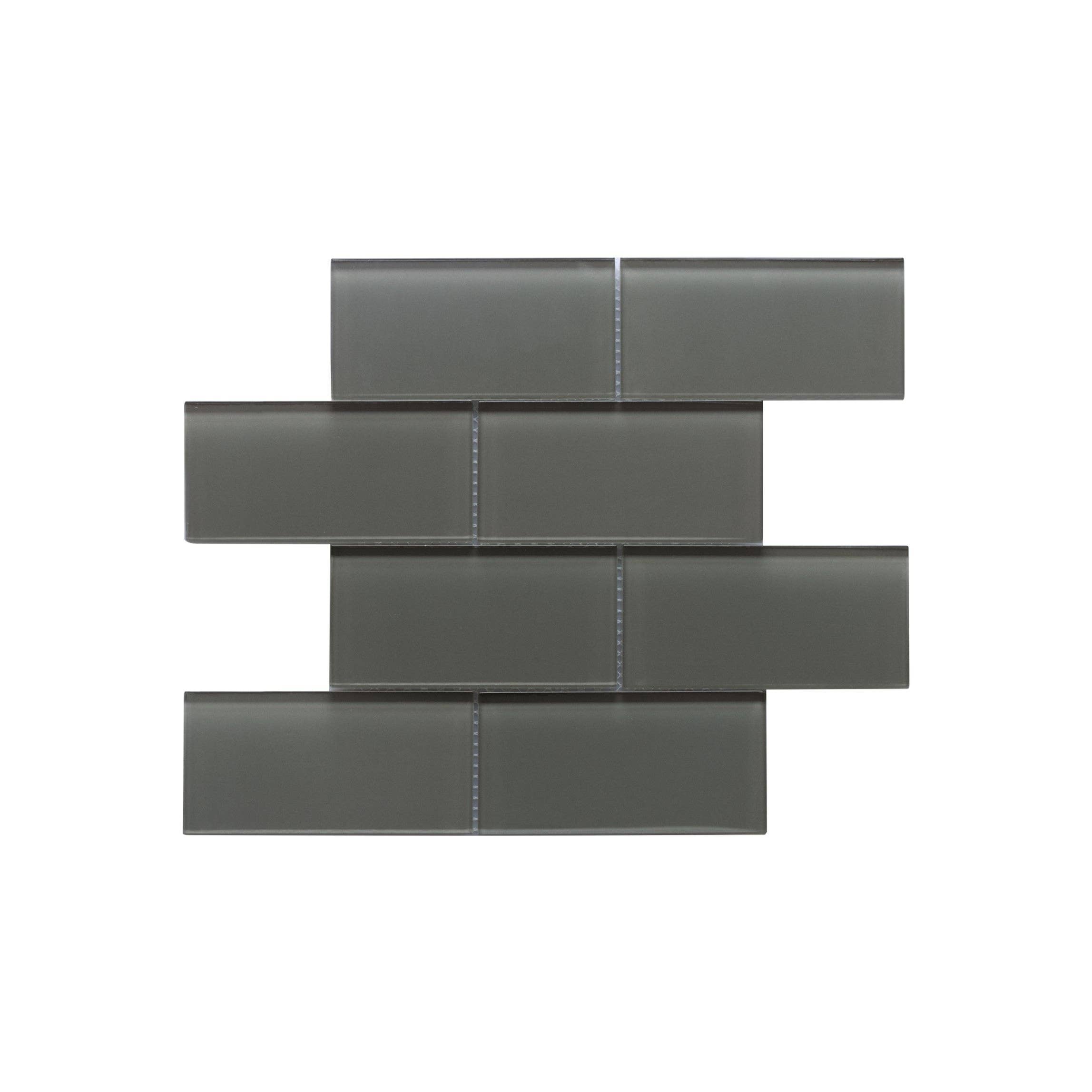 WS Tiles - Vente Carrelages muraux - Carreau de mosaïque en verre de 3" x 6", dosseret pour cuisine et salle de bain - 5 pieds carrés par carton7