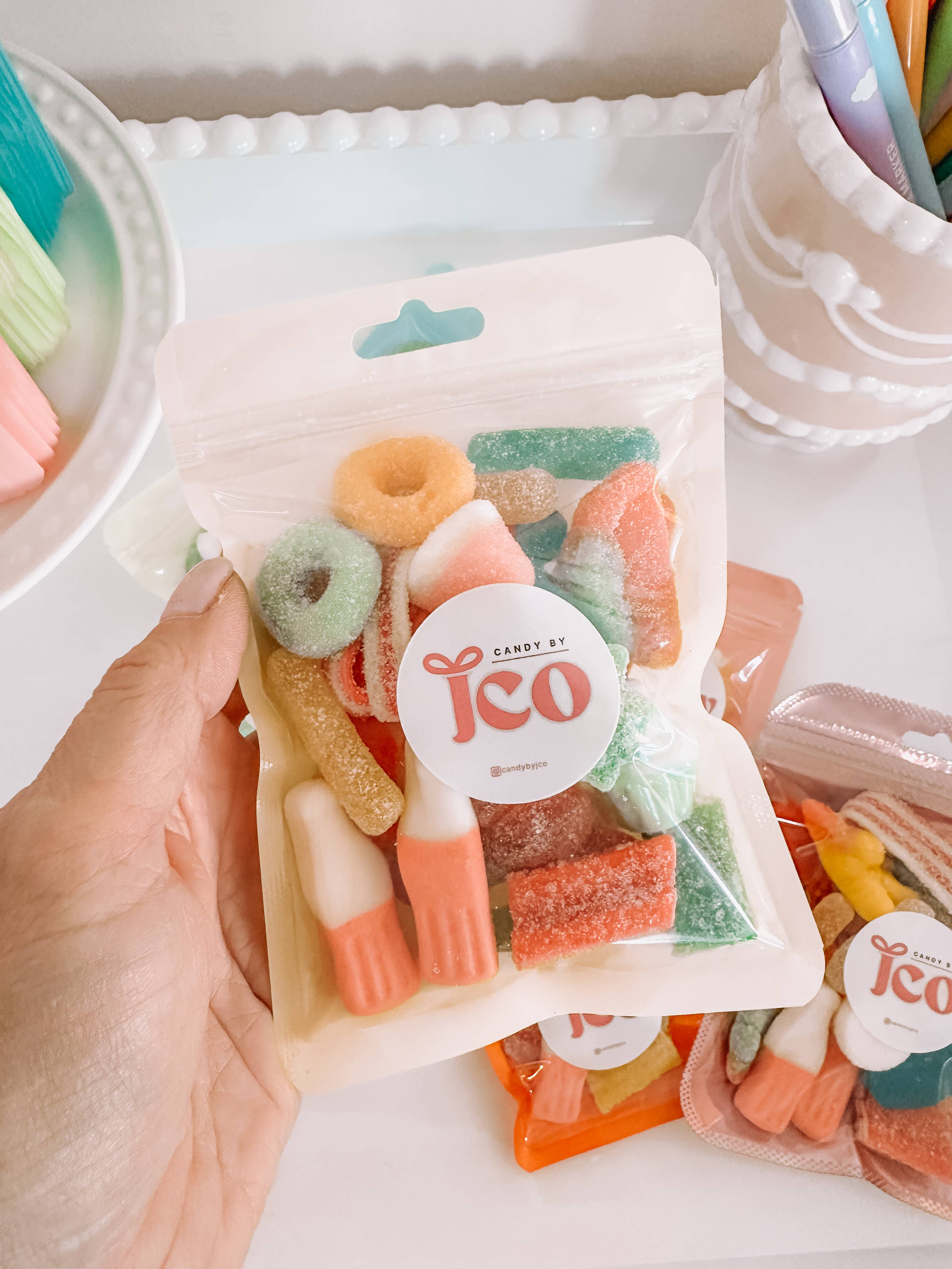 Candy by J.Co - Wholesale Gummy - Pastel Party Packs {candy zipper pouch}5