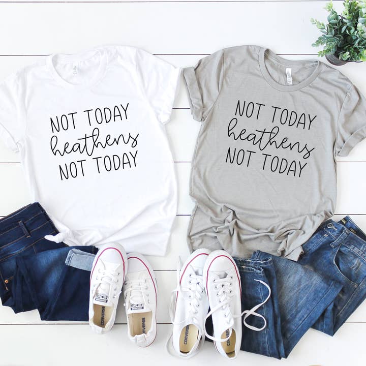 Bama Screens - Wholesale Sublimation Transfer - Not Today Heathens Not Today #BS694