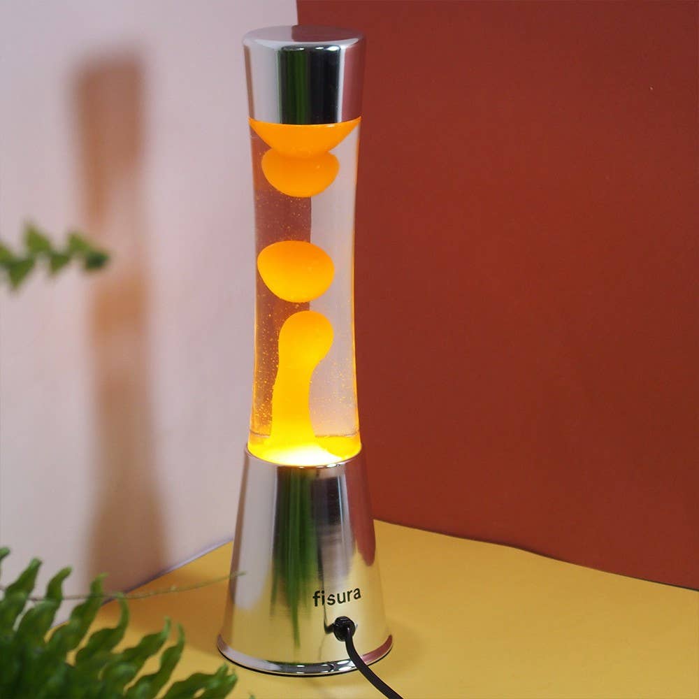 Fisura - Wholesale Lava Lamp - Lava lamp chrome base, (EU plug, voltage 220-240 V)1