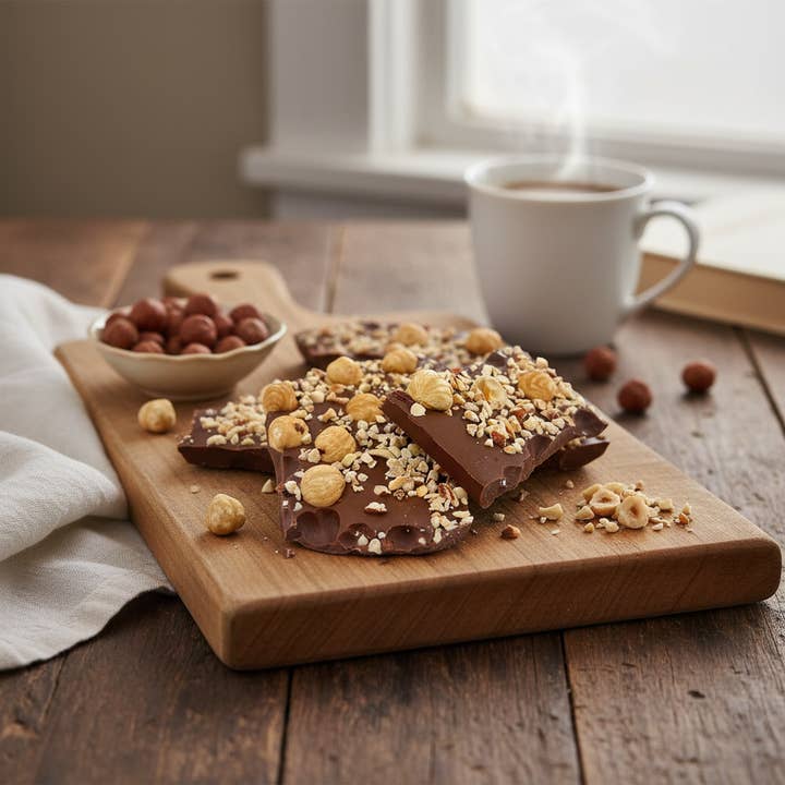 The Belgian Chocolate Makers - Wholesale Chocolate Bar - Milk chocolate broken bars with hazelnuts1