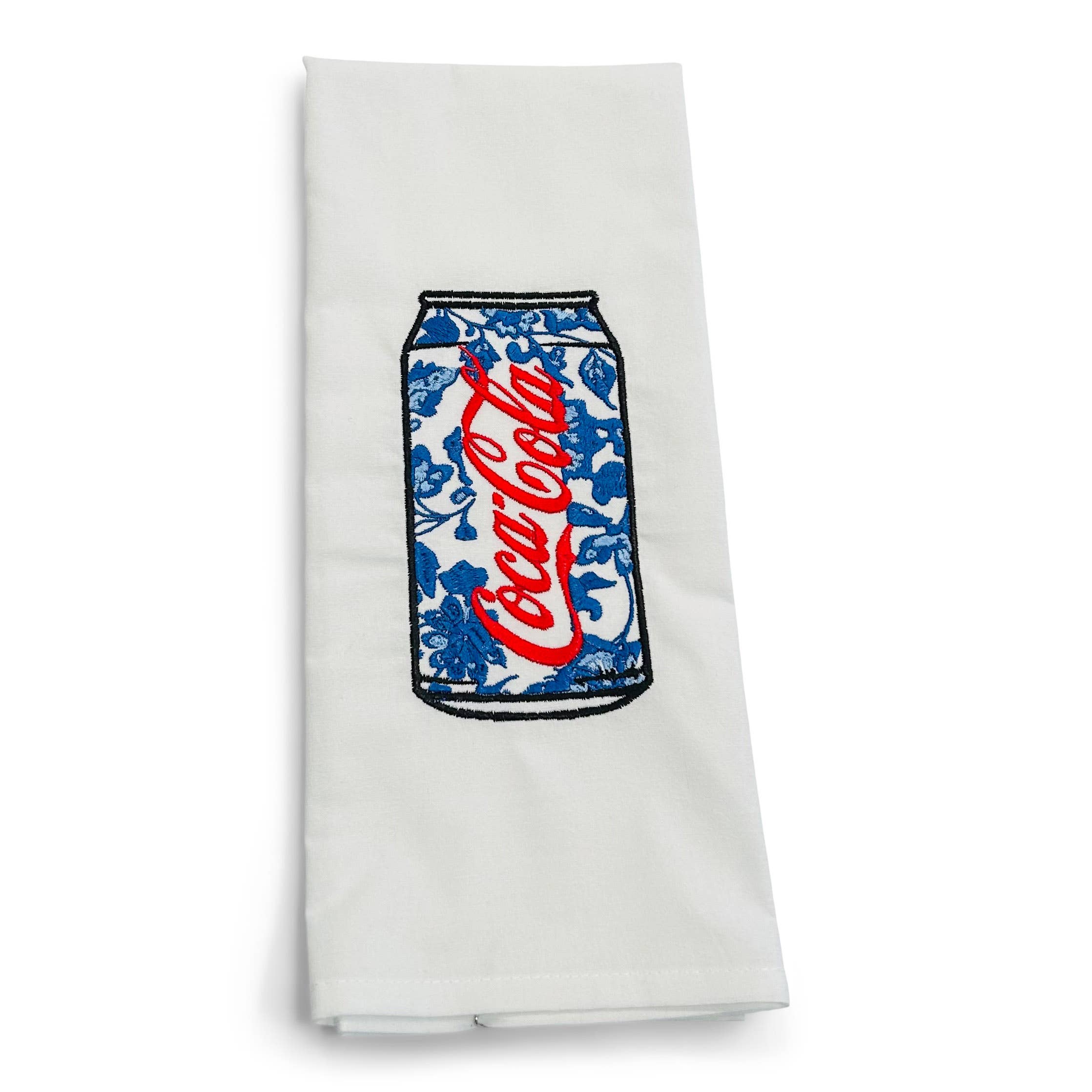 Vibrantly Blue - Wholesale Tea Towel - Towel - Chinoiserie Coca Cola Coke