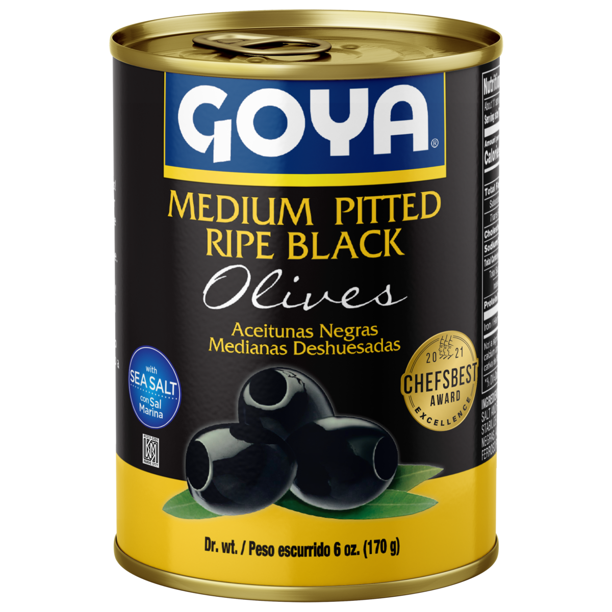 L&F Universal Goods - Wholesale Olives - GOYA Medium Ripe Black Olives Pitted 12/6 oz.0