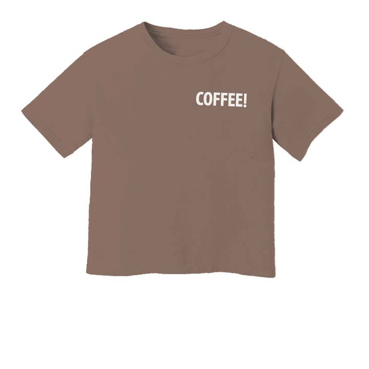 Kaffee! Gewaschenes T-Shirt für den Großhandel von Frankie Jean
