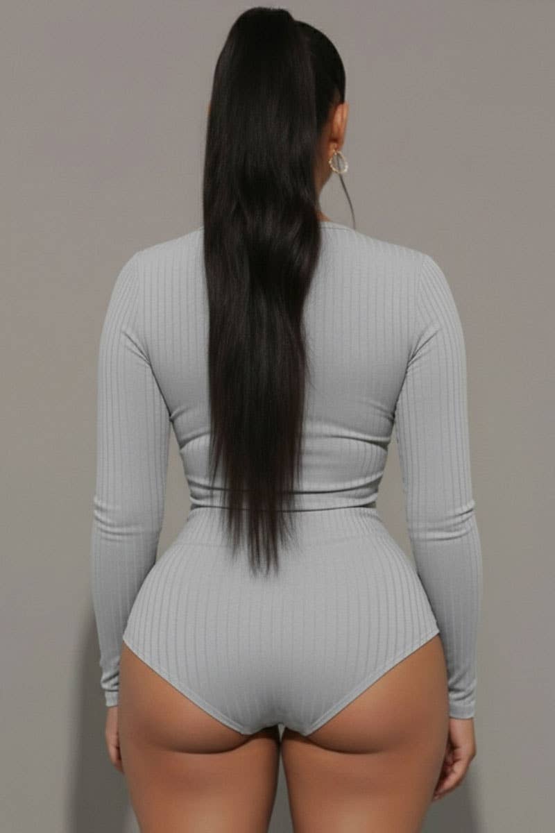 CAPELLA APPAREL - Vente Body – femme - Body côtelé à col montant5