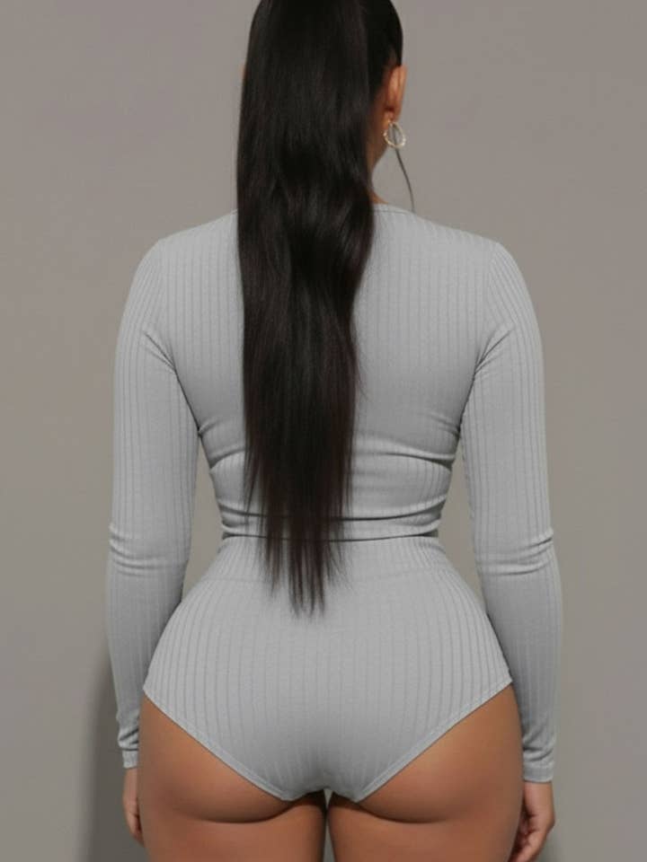 CAPELLA APPAREL - Vente Body – femme - Body côtelé à col montant5