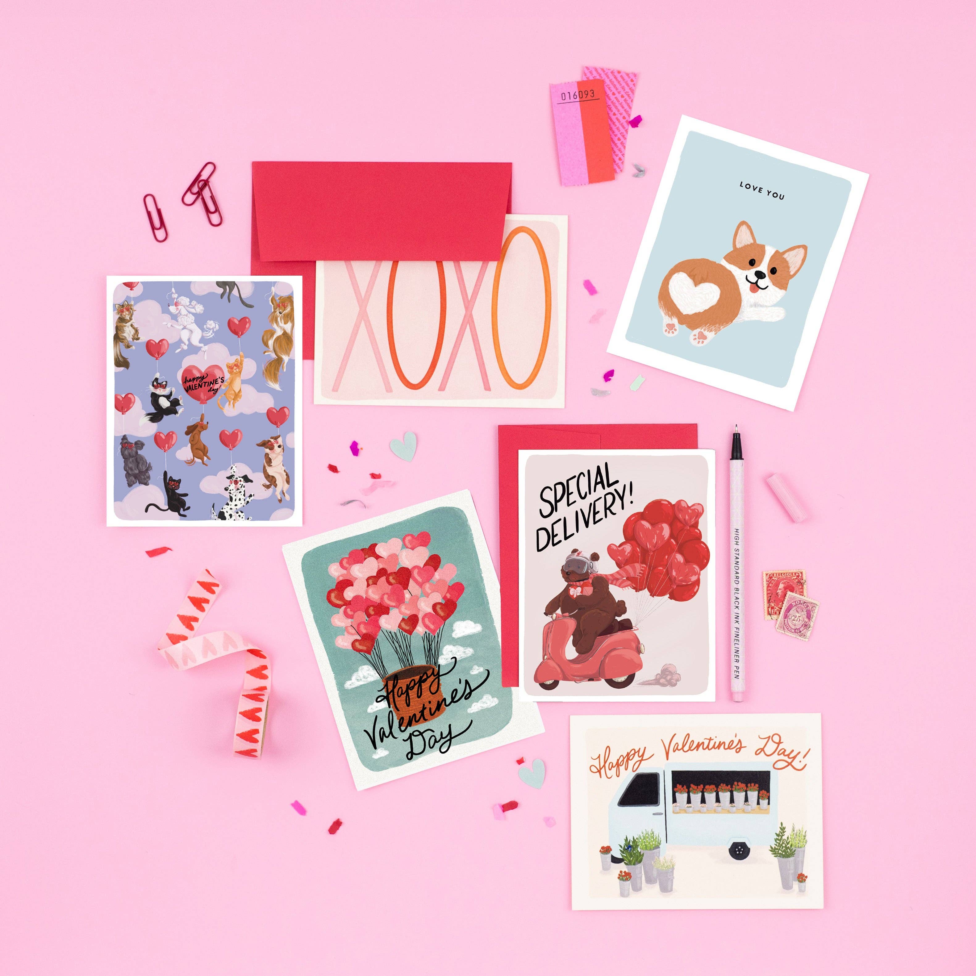 Slightly Stationery - Wholesale Valentine's Day Card - Hot Air Balloon Card | Cute Valentine's Day Card1