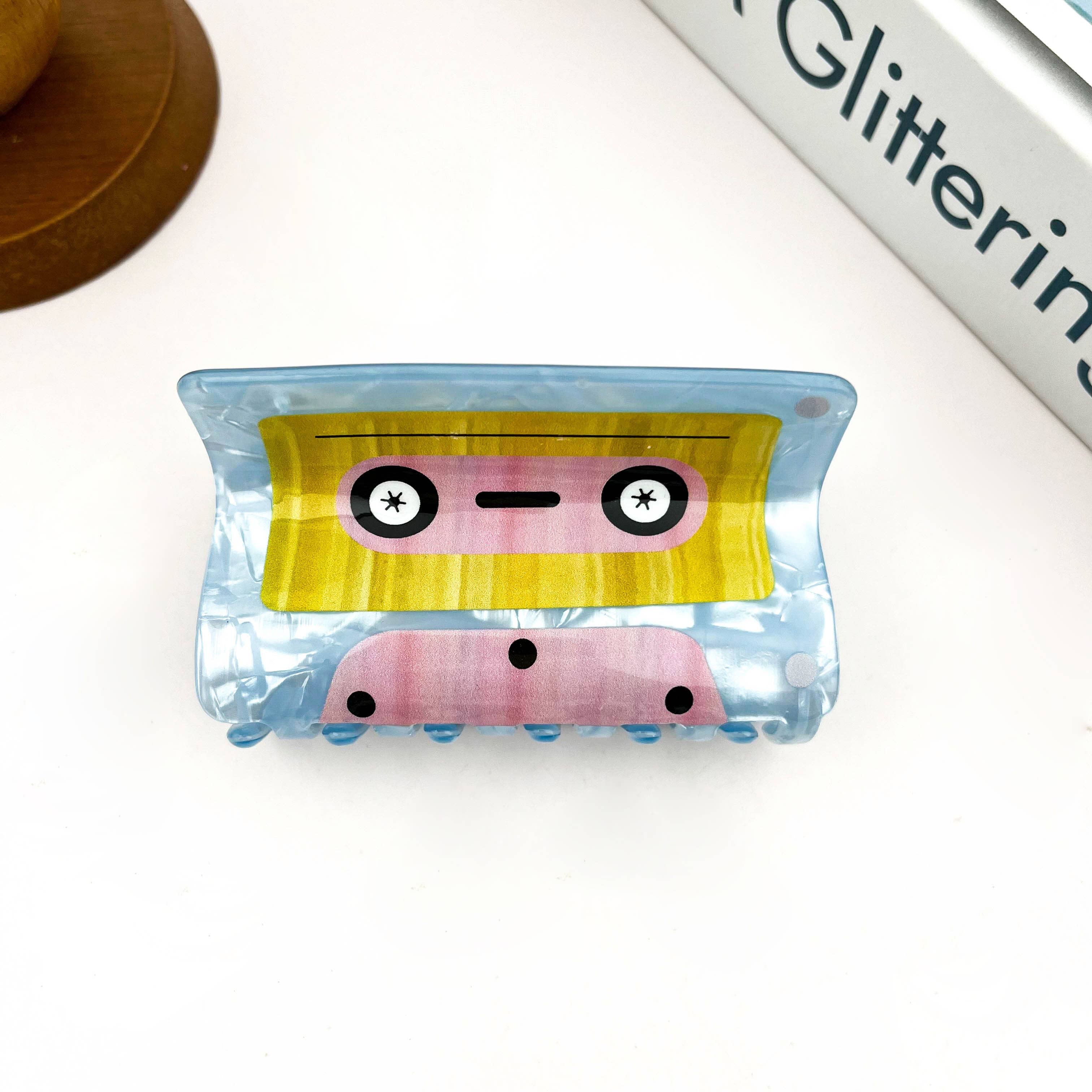 SoapElenGlen – wholesale Hair clip – Women’s – Cassette Tape Hair Claw Clip, Retro Creative Hair Clip0