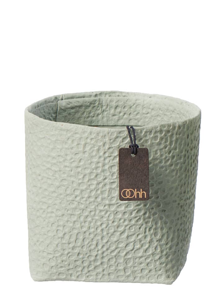 Madrid Topf aus Zero Waste Papier, Ocean Mist für den Großhandel von Lübech Living