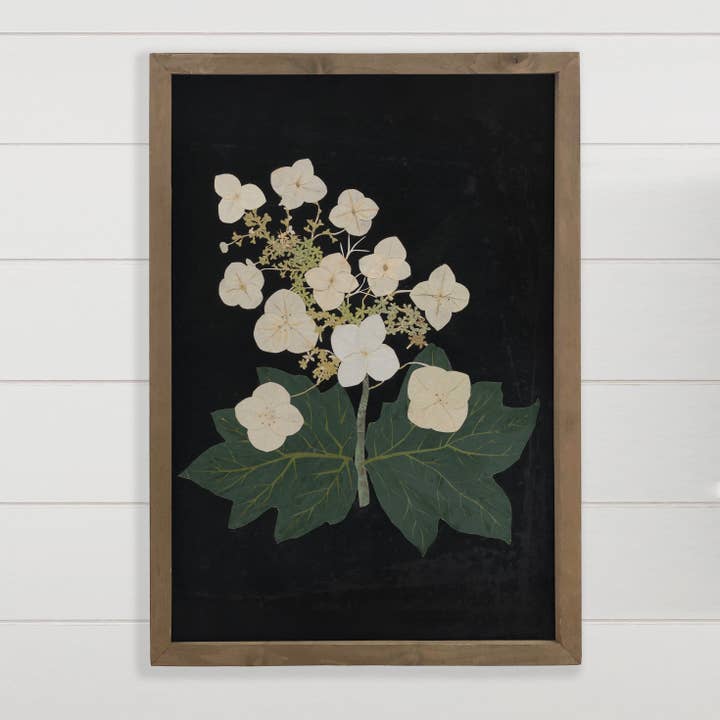 Cream Flower Papercraft - Flower Canvas Art - Wood Framed  for wholesale by Hangout Home